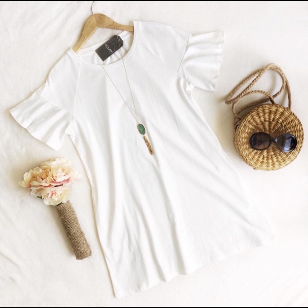 White tee dress